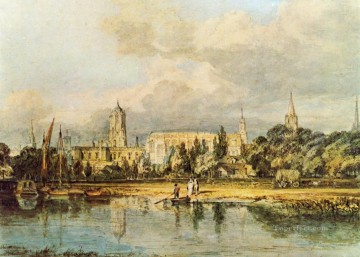 ジョセフ・マロード・ウィリアム・ターナー Painting - メドウズ風景ターナーから見たクライストチャーチなどの南の眺め